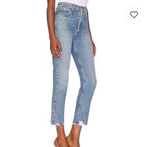 Agolde Riley High Rise Straight Crop